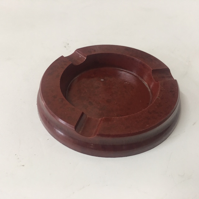 ASHTRAY, Bakelite - Rust Brown